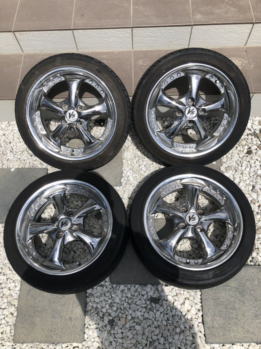 VS-KF Yahoo!オークション 深リム 軽自動車 メルカリ 15㌅5.5j 2本廃盤
