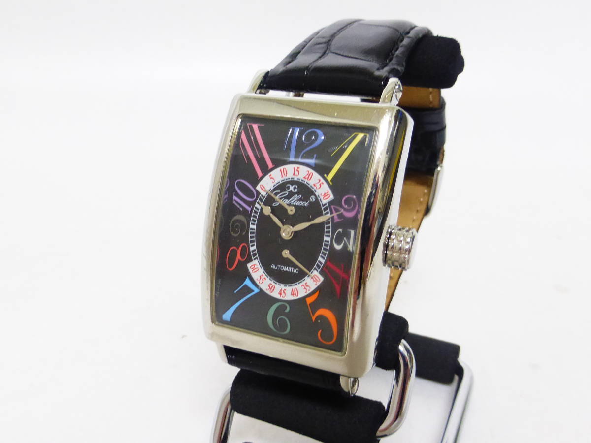 ☆ガルーチ? 自動巻き腕時計 スクエア 中古 ガルーチ スクエア 自動 