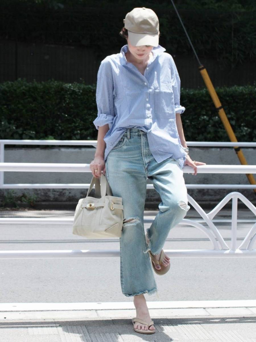 新品タグ付き☆ドゥーズィエムクラス『STATESIDE』ストライプ シャツ  