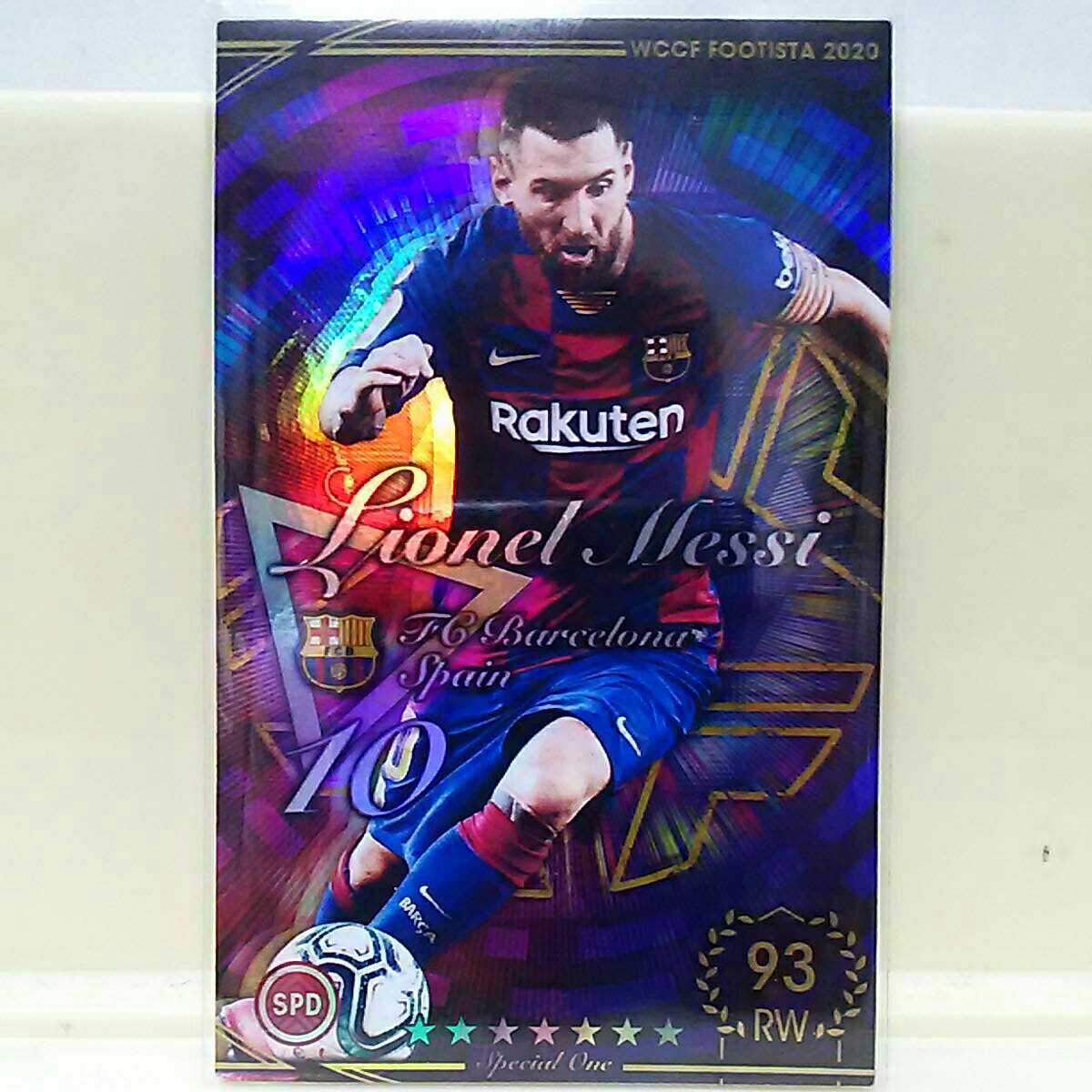 ★wccf★FOOTISTA★2020★special one メッシ ランクアップ済 解除済・未使用【同梱可】（おまけランクアップ前メッシ使用不可）_3