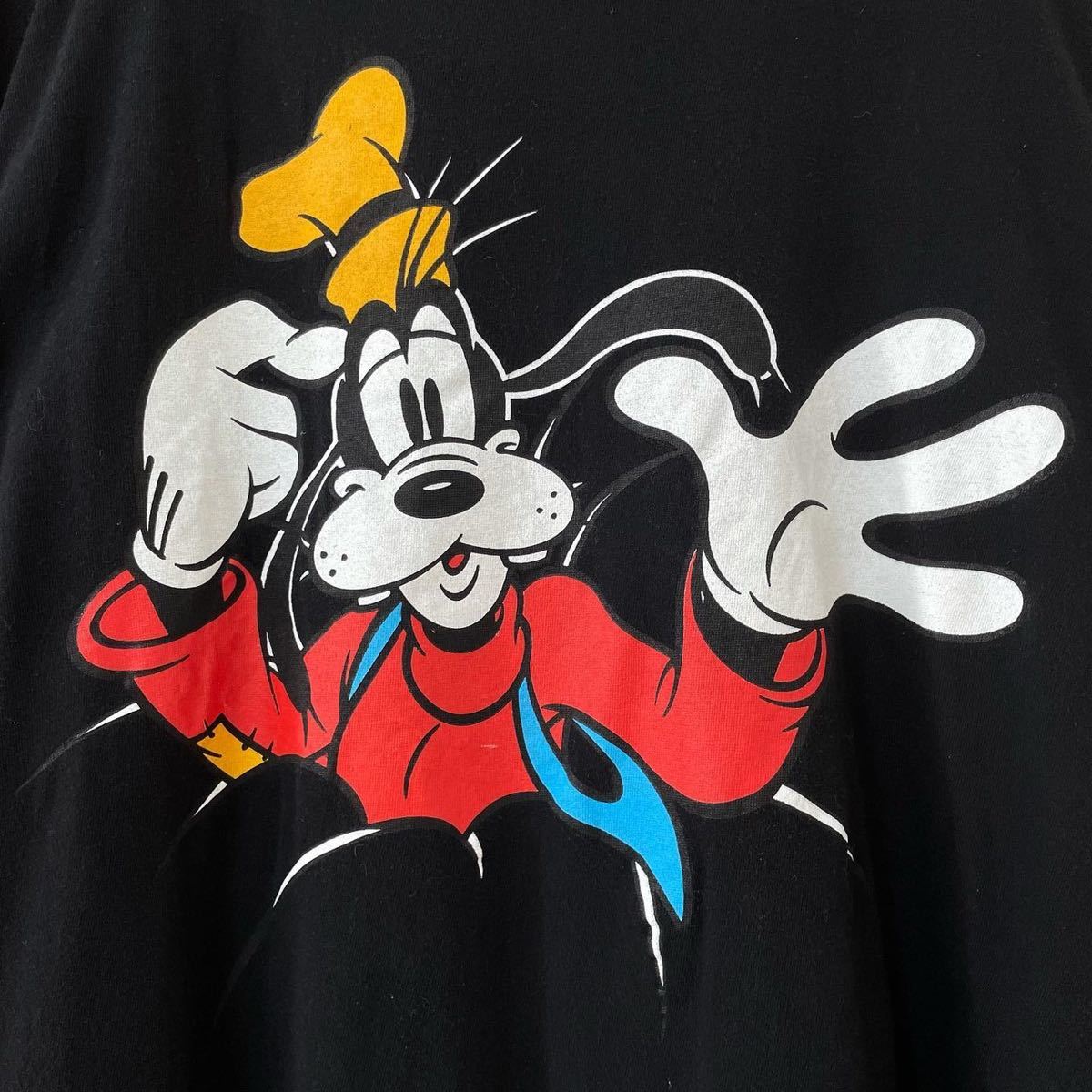 □激レア□90s USA製 ブチ抜き GOOFY Tシャツ XL グーフィー DISNEY 