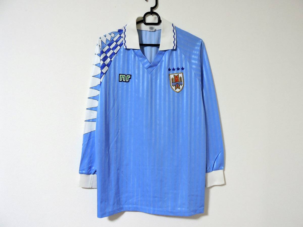 90s Ennerre エネーレ ウルグアイ 代表 Auf サッカー 長袖 ユニフォーム ナショナルチーム 売買されたオークション情報 Yahooの商品情報をアーカイブ公開 オークファン Aucfan Com
