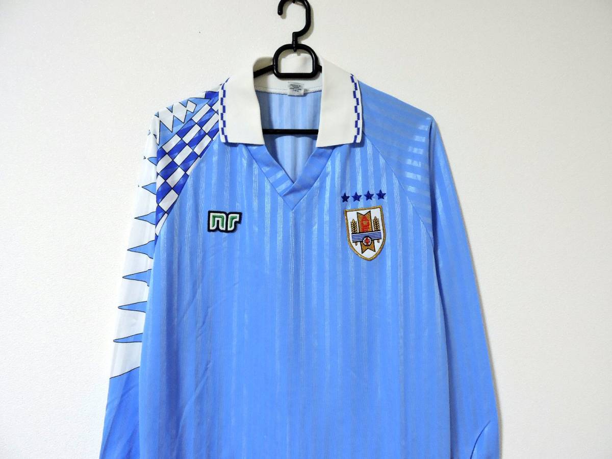 90s Ennerre エネーレ ウルグアイ 代表 Auf サッカー 長袖 ユニフォーム ナショナルチーム 売買されたオークション情報 Yahooの商品情報をアーカイブ公開 オークファン Aucfan Com