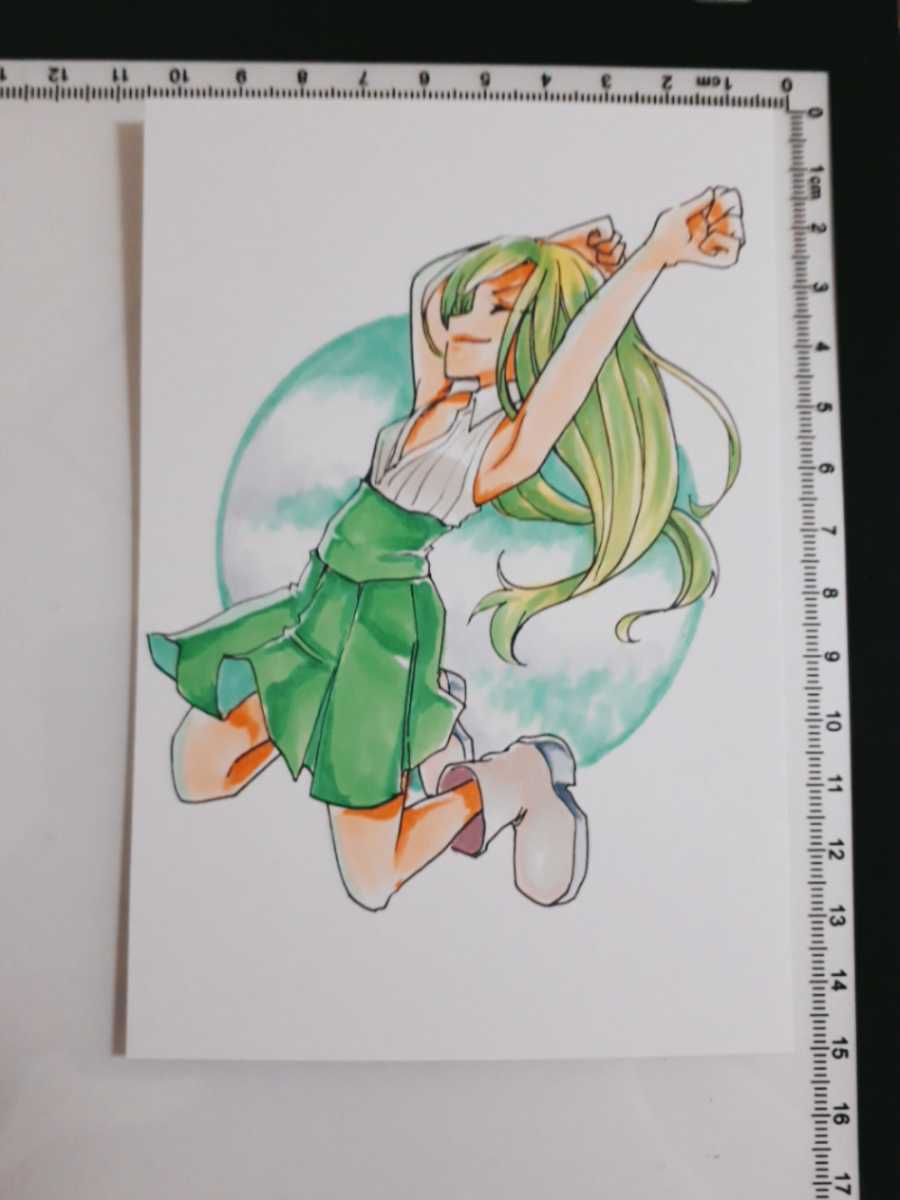 はがきサイズ 手書きイラスト 朝 女の子 オリジナルイラスト 手描きイラスト ハガキサイズ ポストカード 葉書 手描きイラスト 売買されたオークション情報 Yahooの商品情報をアーカイブ公開 オークファン Aucfan Com