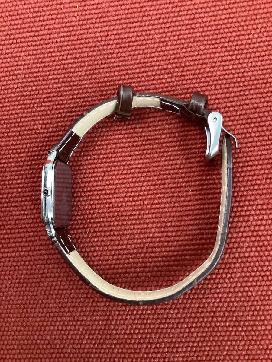 ③電池交換済 SEIKO セイコー QZ クレドール 4J81-5020 シルバー文字盤 