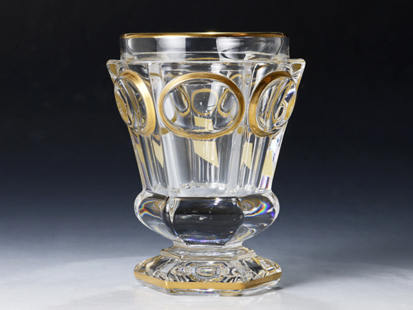 古美味】Baccarat バカラ 金彩 ゴブレット リキュール 茶道具 保証品