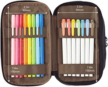 人気商品 送料無料 迅速発送 リヒトラブ ペンケース ブックタイプ トリプル 黒 A7556-24_3