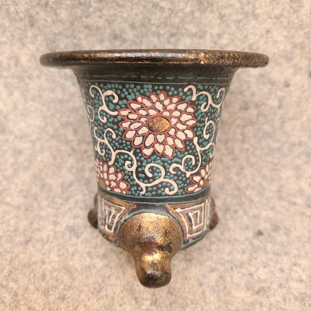 京都蘭センター 中古品【万年青 錦鉢】(春蘭 富貴蘭 山野草 万年青