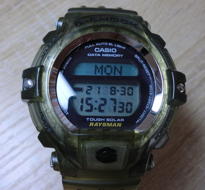 お宝 カシオ Gショック DW-9300MS-8T タフソーラー チタンバック メンインスモークレイズマン G-SHOCK コウモリ MEN IN SMOKE RAYSMAN