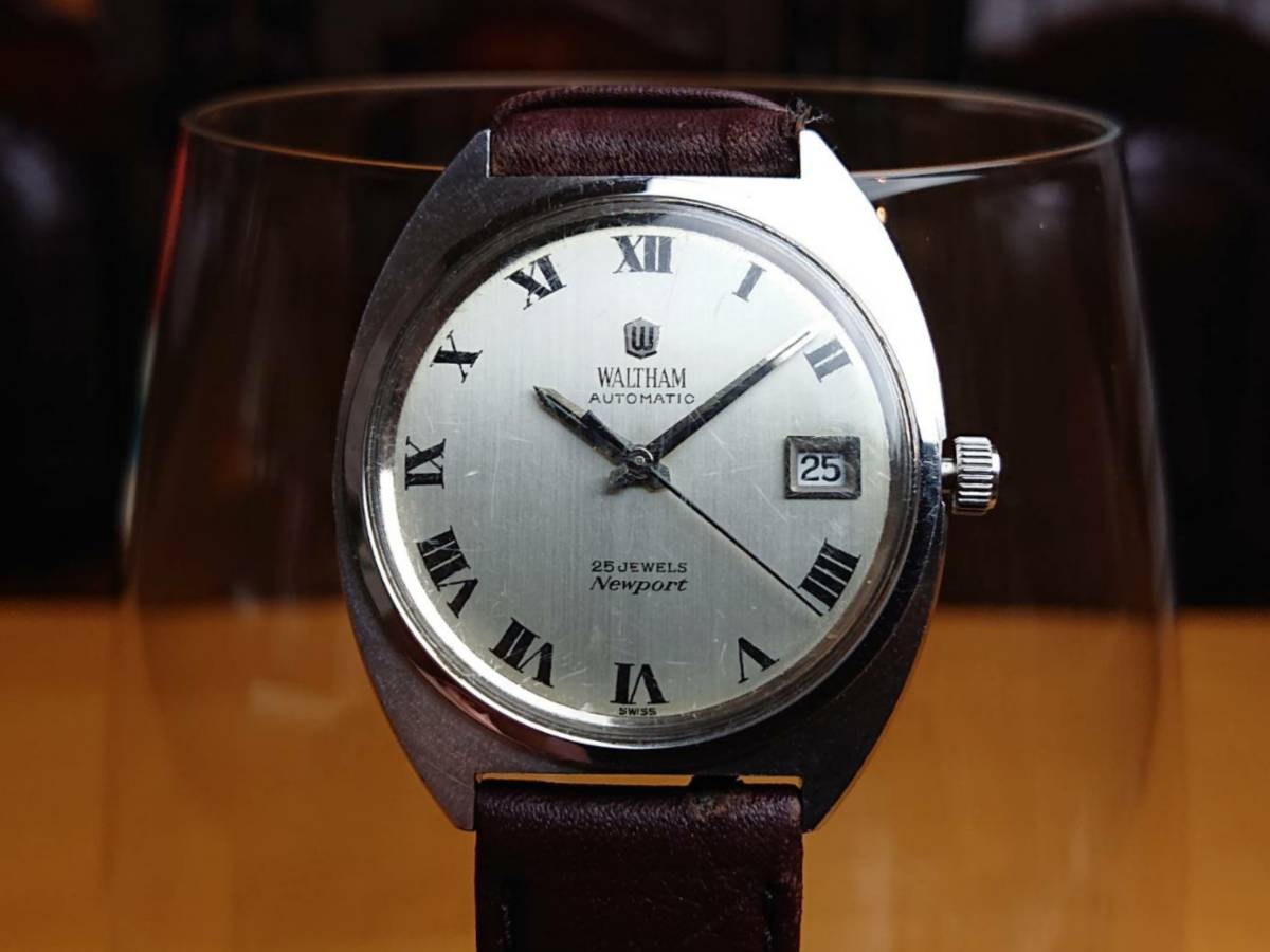 得価，新品 稼働品 WALTHAM ウォルサム オートマチック ニューポート 25石 SWISS MADE メンズ 腕時計 T5G333(ウォルサム)｜売買されたオークション情報、yahooの商品情報をアーカイブ公開 - オークファン ウォルサム