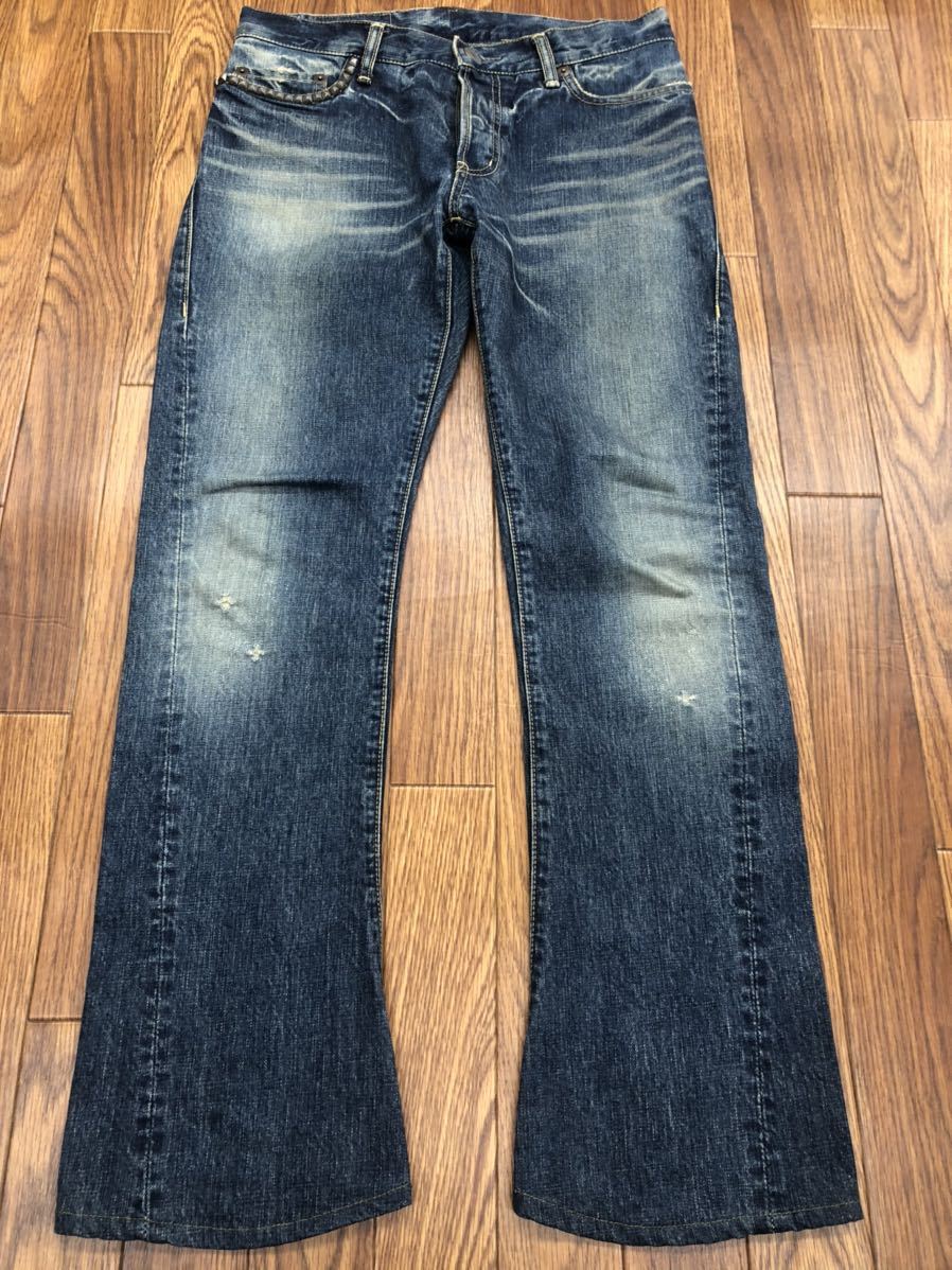 HYSTERIC GLAMOUR ヒステリックグラマー ブーツカット デニム スタッズ 