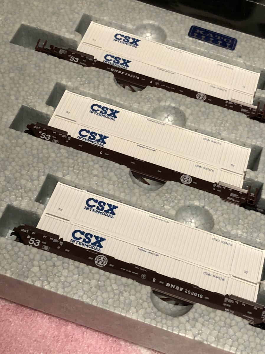 KATO (USA)#106-6125 Gunderson MAXI-Ⅳ Double Stack Car BNSF #253618