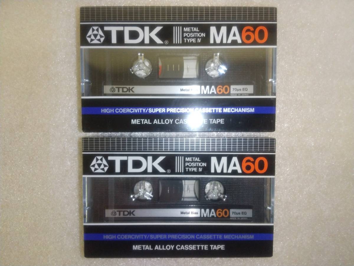 TDK カセットテープ METAL メタル MA60 POSITION TYPE IV 2本 TDK カセットテープ METAL メタル MA60 POSITION TYPE IV 2本