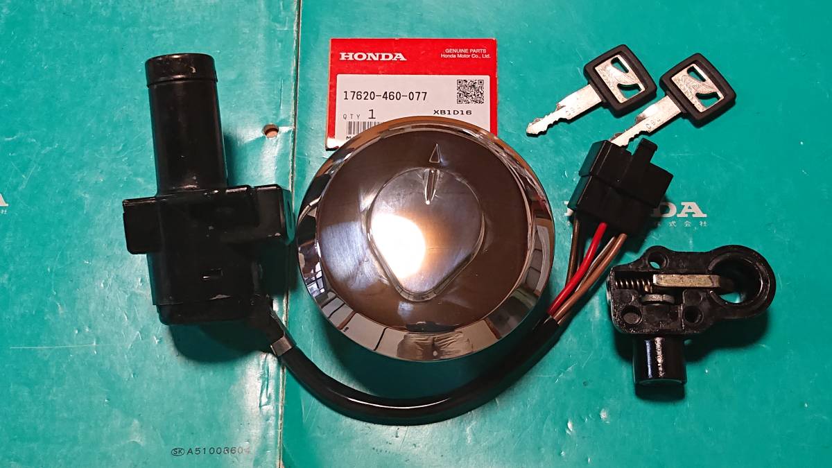 CBX400F CBX550F キーセット 純正 分解整備済み 純正新品額縁キー2本付き タンクキャップ新品未使用 鍵しっぽ本舗 C94