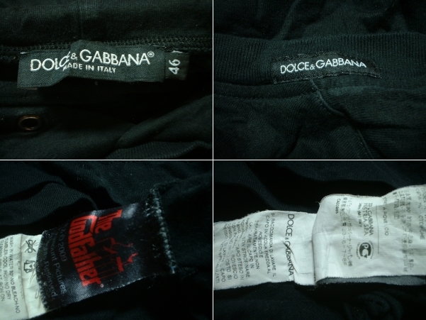 売り切りD&G by DOLCE & GABBANAゴッドファーザーロンTシャツ長袖46 