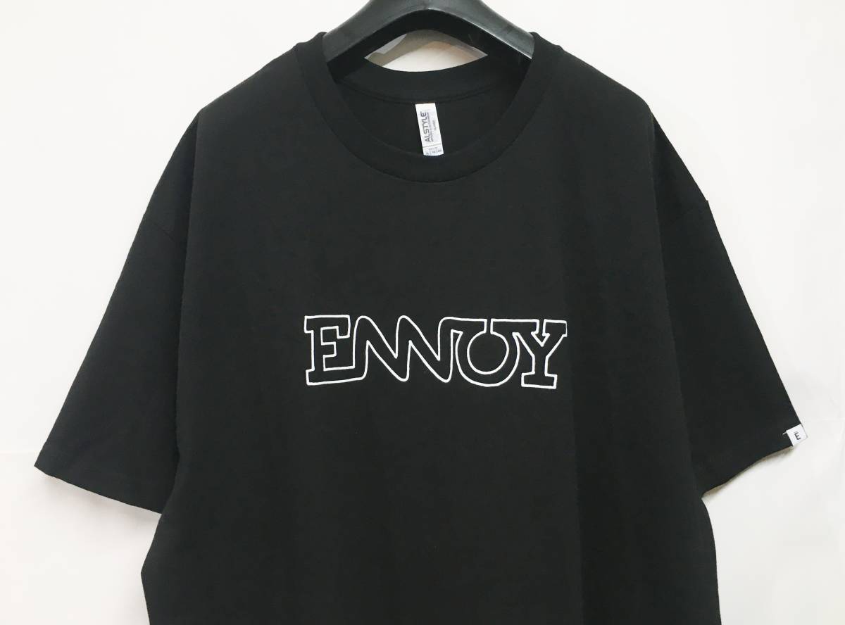 送料無料 ENNOY エンノイロゴ Tシャツ XL 黒 スタイリスト私物 【公式 