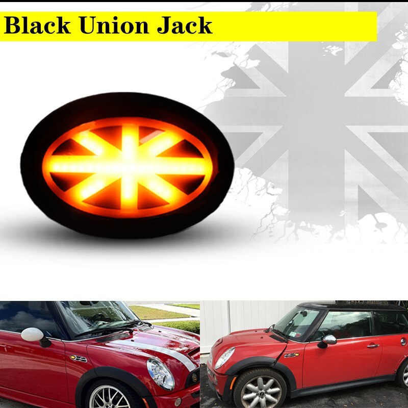 R56 MINI ユニオンジャック スモークレンズ LED R55 com: LEDサイド 