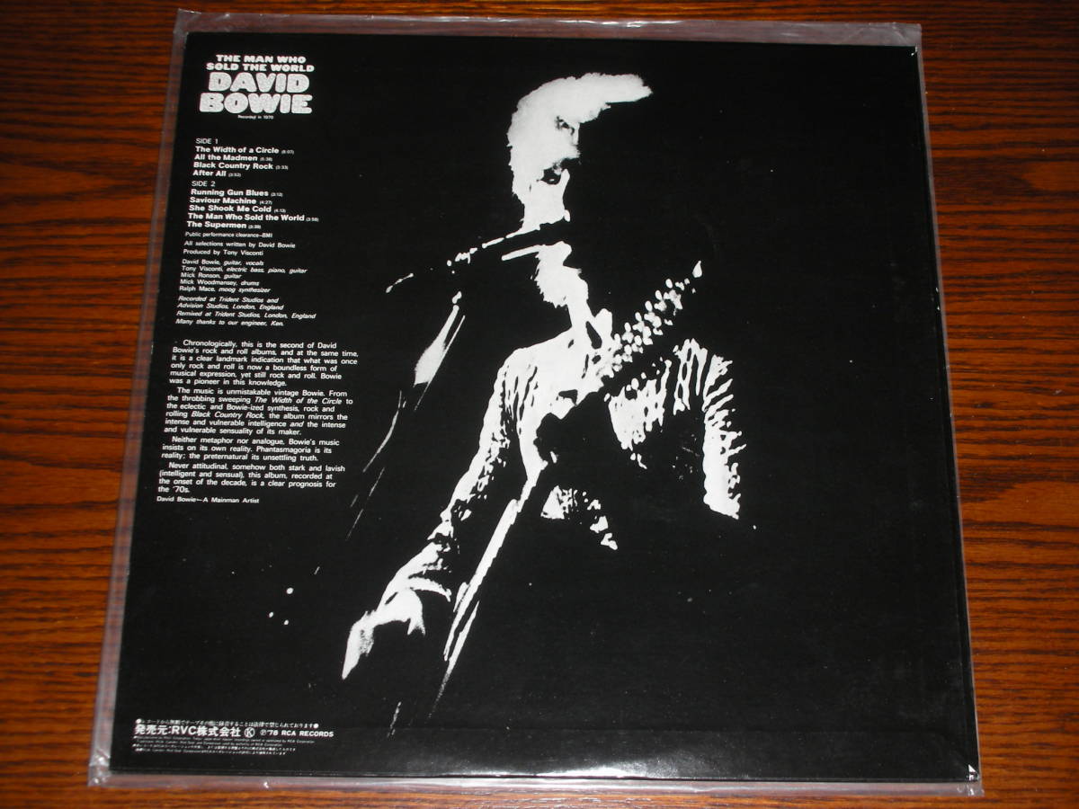 掛帯付美盤◇世界を売った男 デヴィッド・ボウイ DAVID BOWIE 【公式通販】