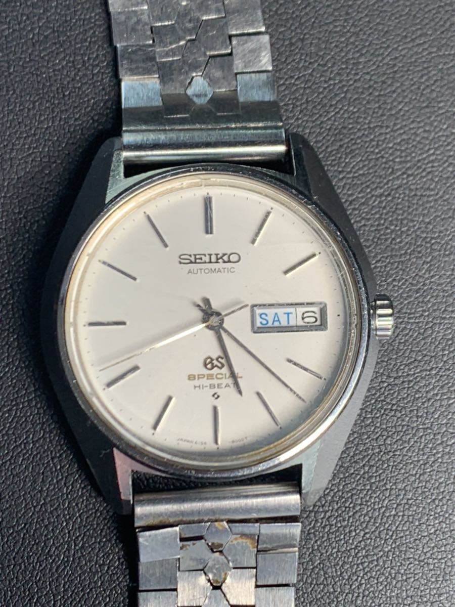 1円スタート 稼動品 SEIKO GS SPECIAL HI-BEAT 6156-8000 グランドセイコー スペシャル デイデイト メダリオン 自動巻 メンズ 腕時計
