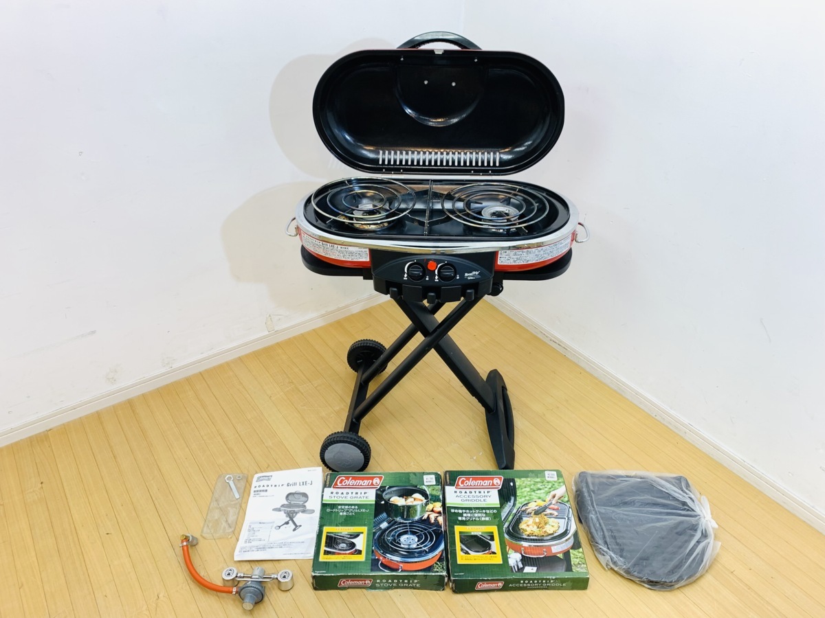 格安，人気SALE 名古屋市 ジャンク品 Coleman コールマン ロードトリップグリル LXE-J レッド バーベキューグリル 専用グリドル付き(ガス用)｜売買されたオークション情報、yahooの商品情報をアーカイブ公開 - ガス用