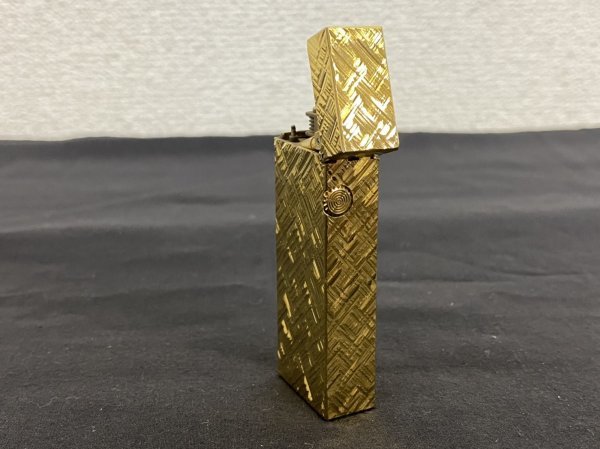 dunhill ダンヒル ローラ ライターシルバー色クロスカット