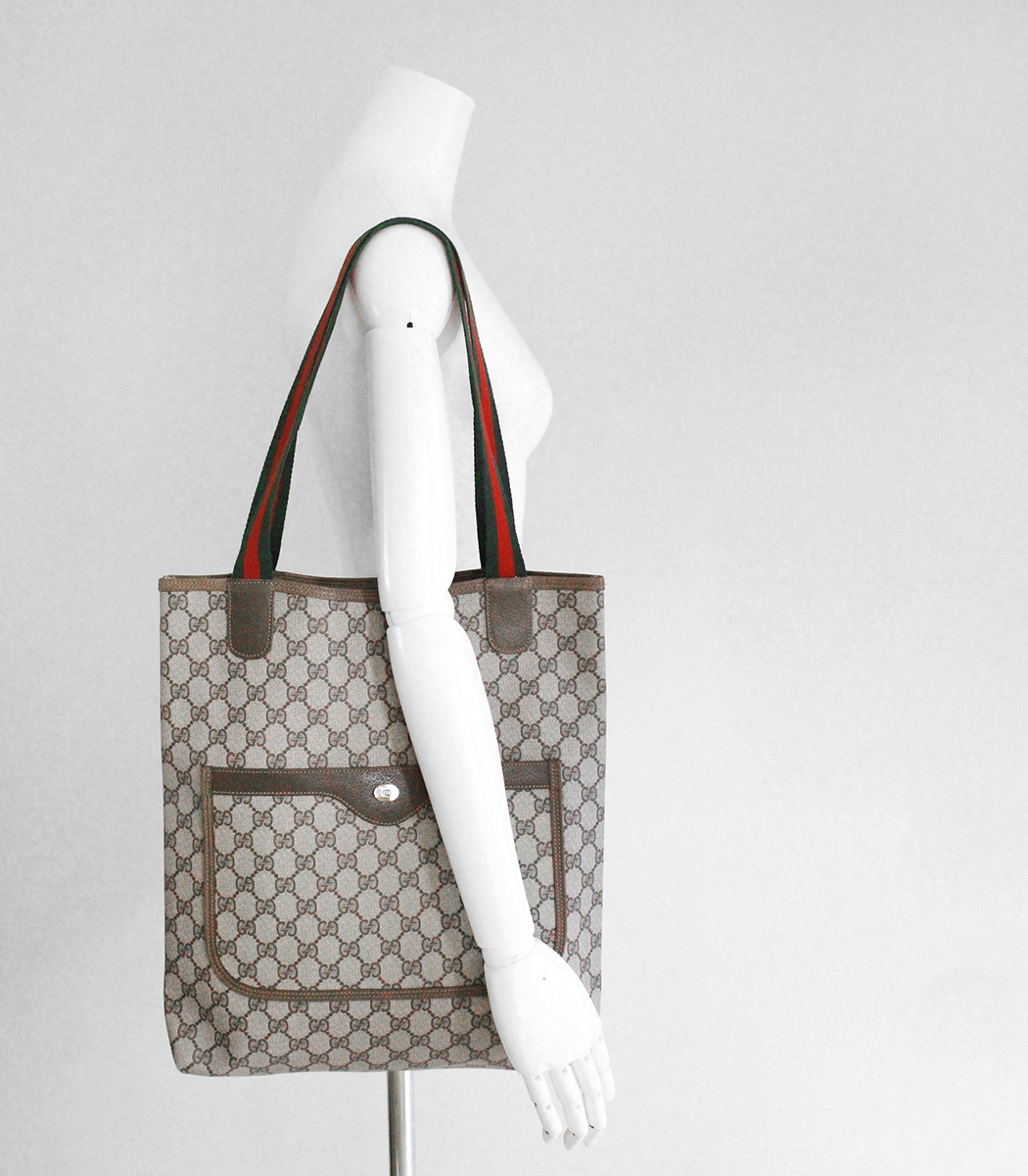 GUCCI オールドグッチ トートバッグ シェリーライン グッチ