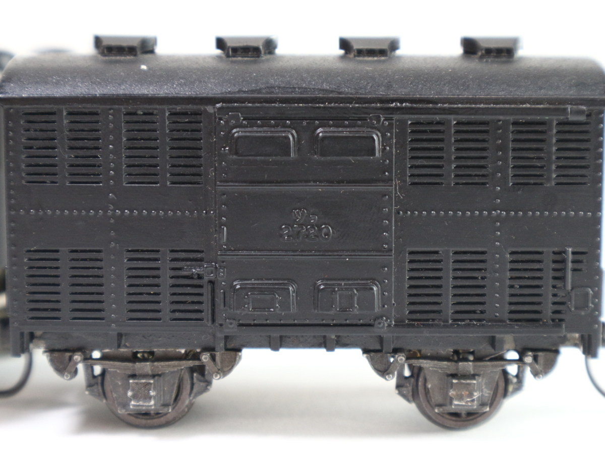 HOゲージ 蒸気機関車 鉄道模型 貨車 メーカー不明 タグ 蒸気機関車と