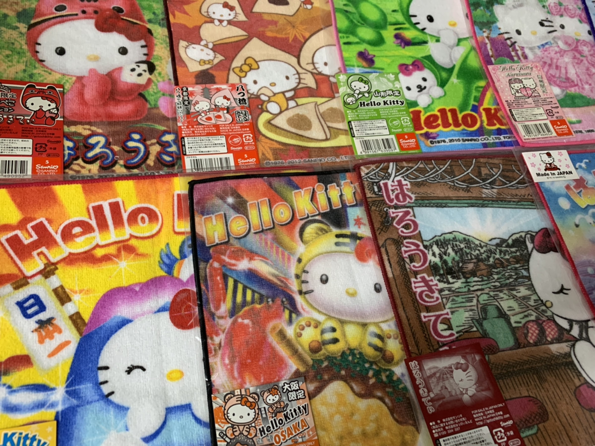 大量 キャラクターグッズ ご当地キティ グッズ ストラップ ハンカチ等