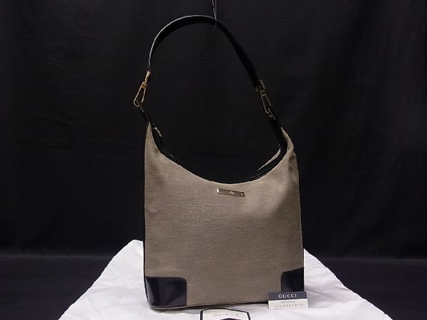 1円 □美品□ GUCCI グッチ 001 4204 002058 キャンバス ワン