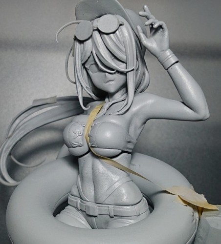巨乳水着 有明 水着モード 空色こよみ 艦隊これくしょん 艦これ ガレージキット レジンキャストキット 艦これ 空色こよみ 艦隊これくしょん 有明改 No.432 さんのマンガ