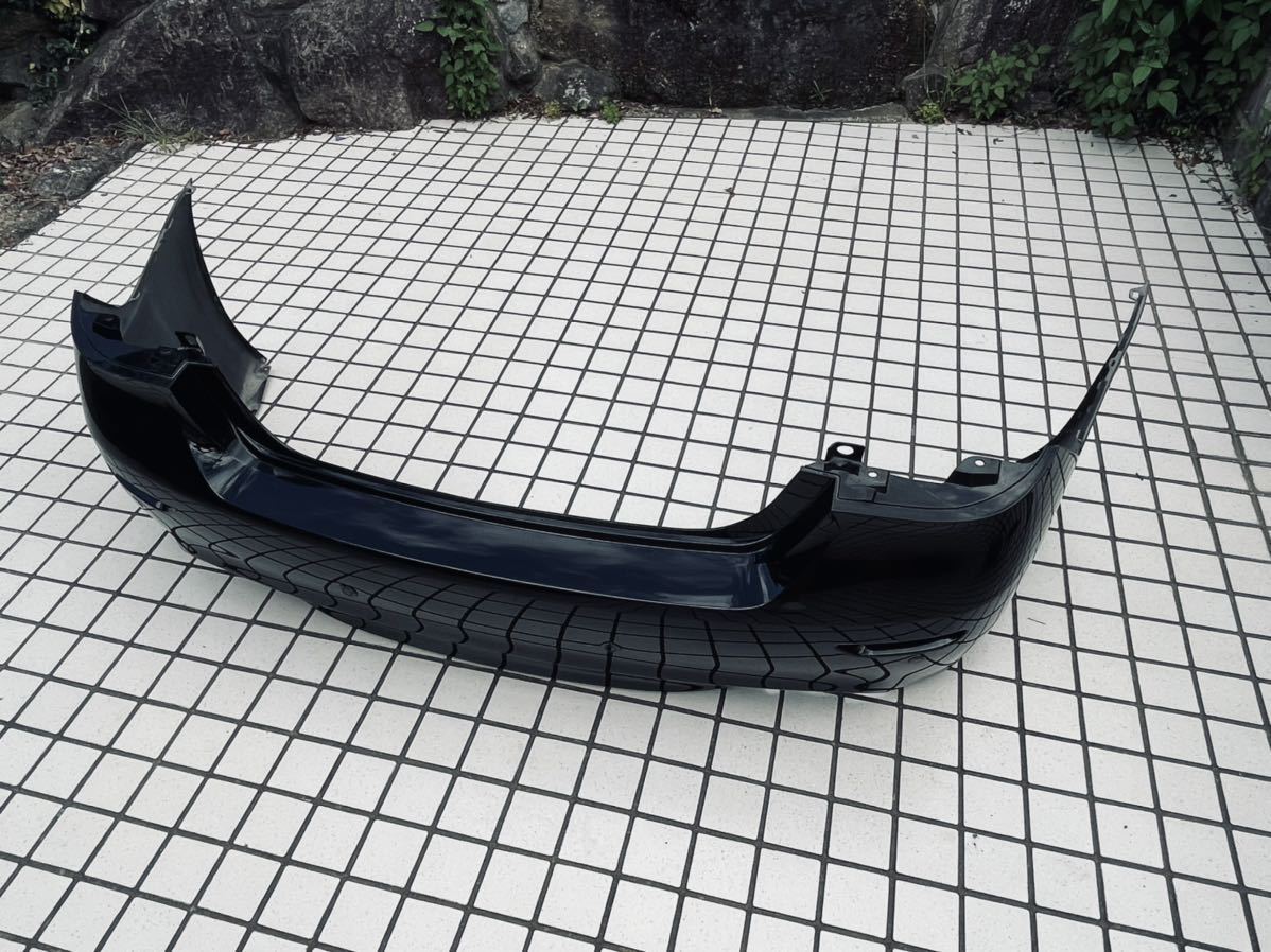 Y51 フーガ 後期　HY51 ハイブリッド　リアバンパー　KH3 スーパーブラック　黒　4本出しマフラー加工品