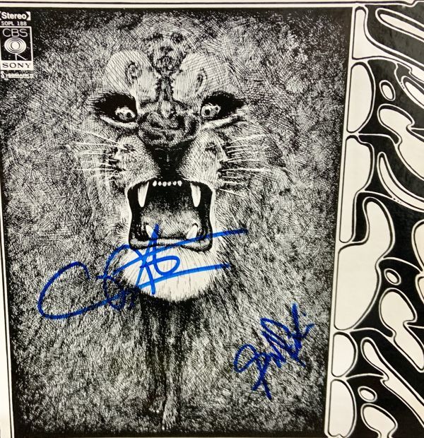 【送料無料】 直筆サイン入り LP レコード Santana (1969 album) #8isu