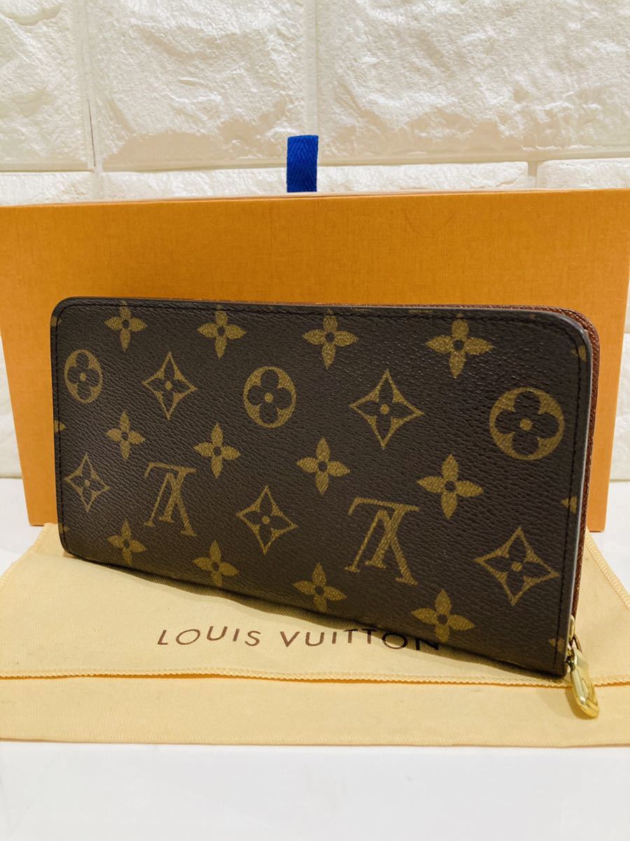 ルイヴィトン　モノグラム　ポルトモネジップ　ラウンドファスナー　二つ折り長財布 LOUIS VUITTON 】新品同様 ルイヴィトン モノグラム ポルトモネジップ