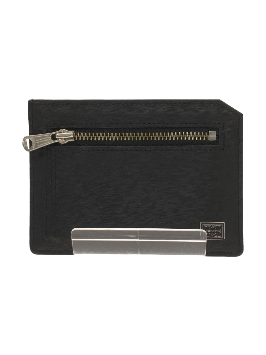 PORTER◆CURRENT WALLET/カレント/カードケース/052-02233/レザー/BLK