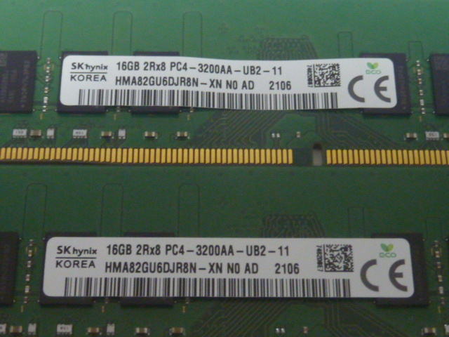 SK hynix純正 DDR4 3200 32GB (16GB x2) メモリー