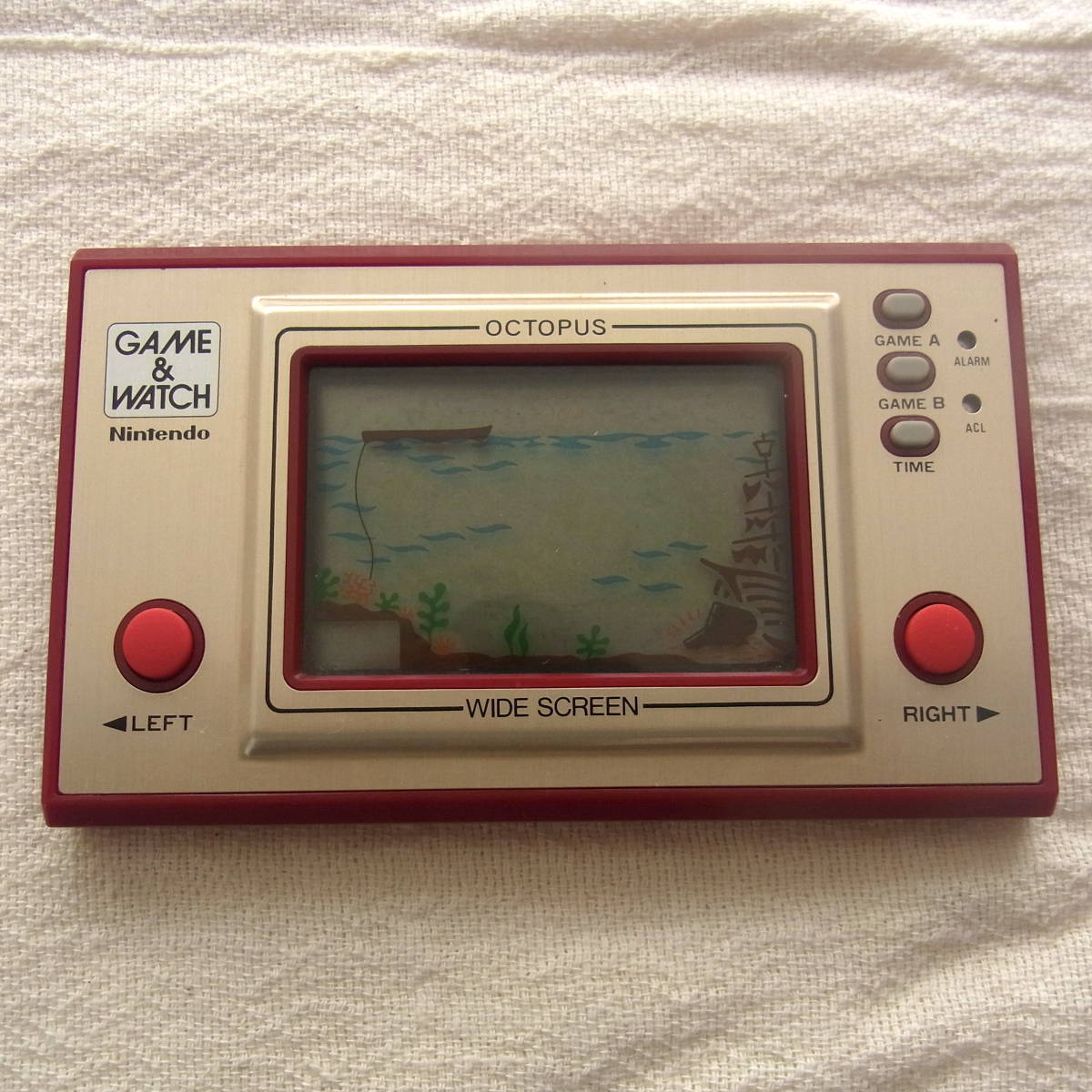動作OK!!任天堂【ゲームウォッチ】オクトパス／OCTOPUS／WIDE SCREEN