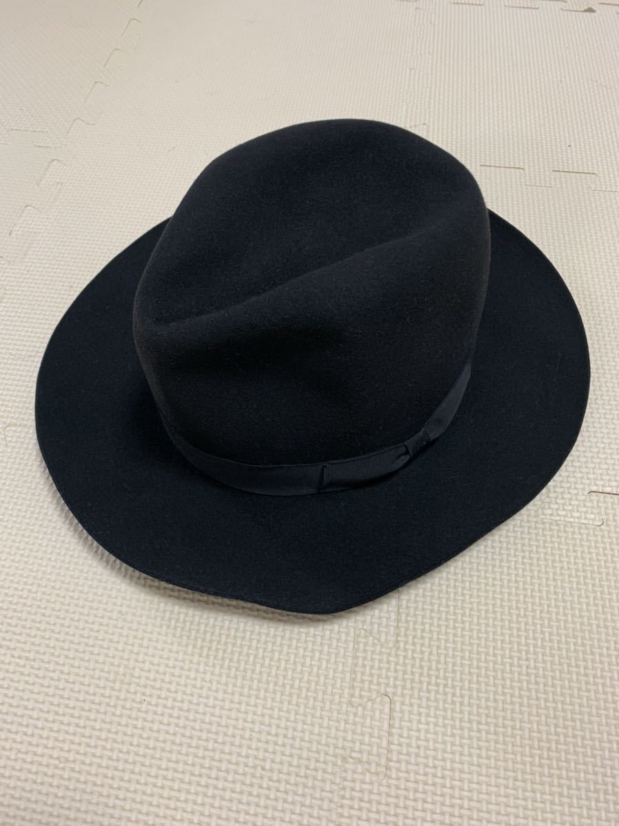 KIJIMA TAKAYUKI キジマタカユキ ビーバーフェルトハット 黒 中古品