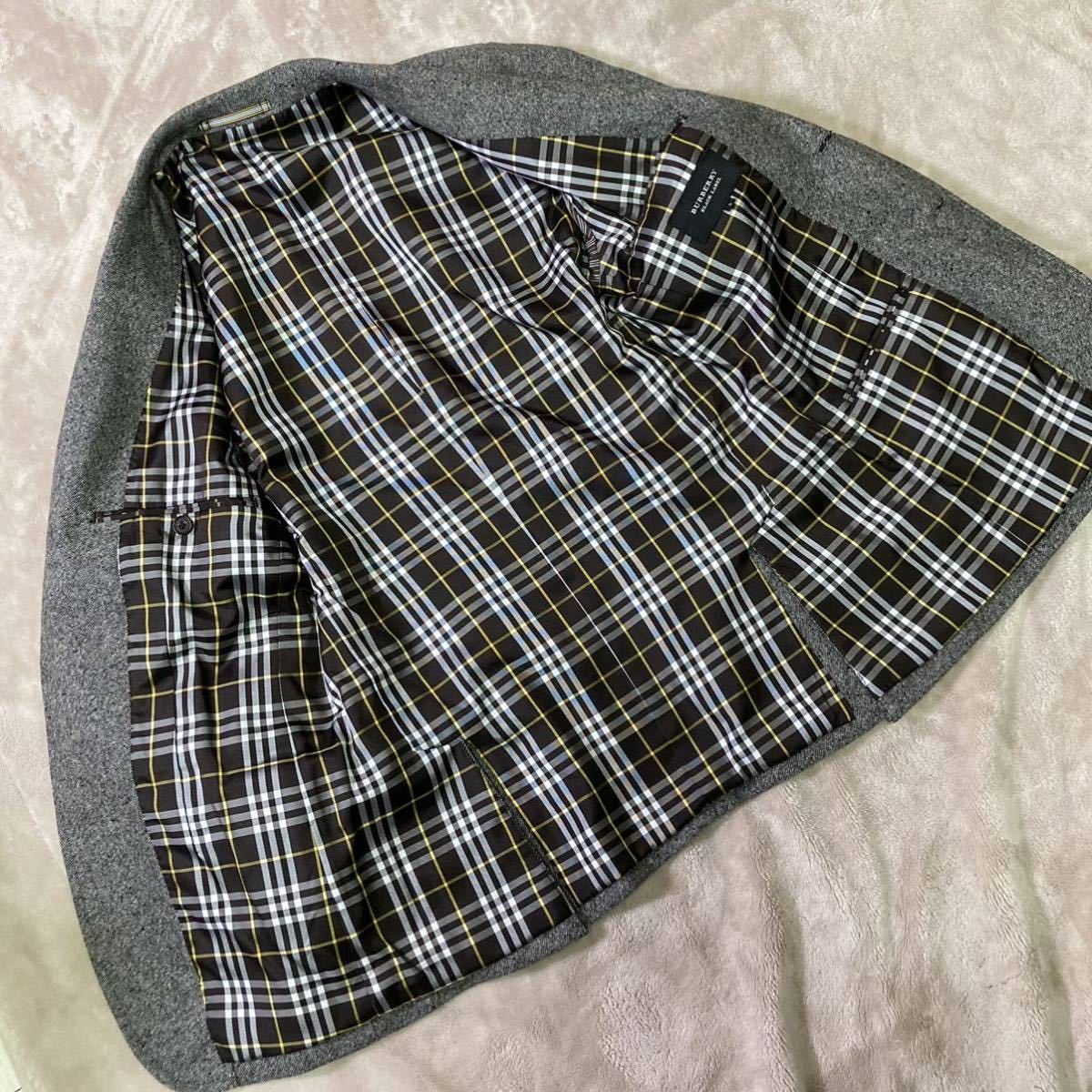 ☆極美品☆極上ウール×メランジツイードジャケット ☆バーバリー 