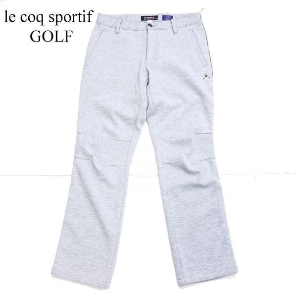 美品★ le coq sportif GOLF ルコック ゴルフ 秋冬 裏フリース★ カモフラ使い ソフト スラックス パンツ Sz.76　メンズ　G1B01373_9#Q