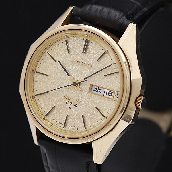 SEIKO VFA 3823-7040 デイデイト 不動 1円☆稼働☆【セイコー】V.F.A 3823-7040 ゴールド文字盤 デイデイト