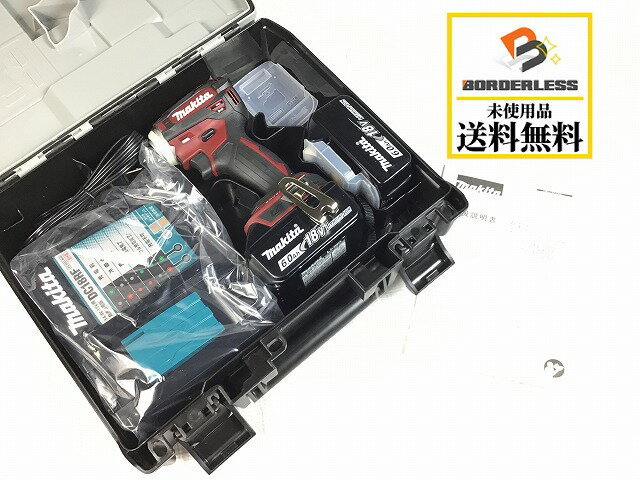 ☆未使用品☆makita マキタ 18V 充電式インパクトドライバ TD172DGXAR 赤/オーセンティックレッド バッテリ2個(18V 6.0Ah) 充電器付 36199 マキタ インパクトドライバー TD173DRGX (makita) 充電器別売 中古の通販