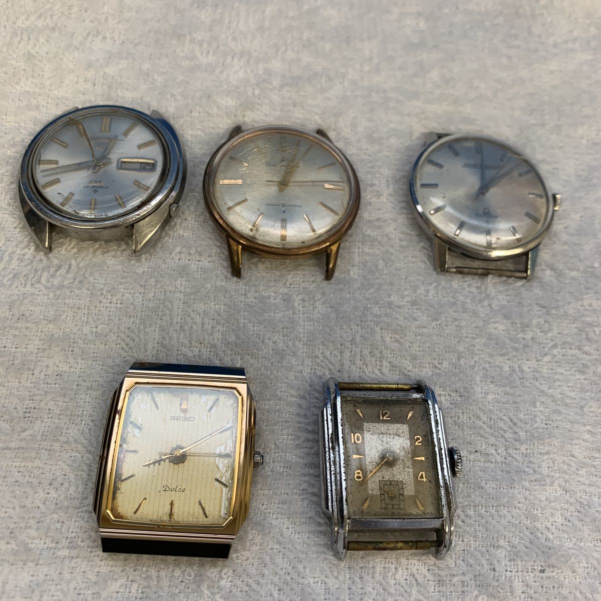 人気定番,限定SALE NO.0949.520..SEIKO セイコー 腕時計 J15006E 6106-8010 9531-5160 15007D など まとめ5点セット 動作未確認 現状ジャンク品