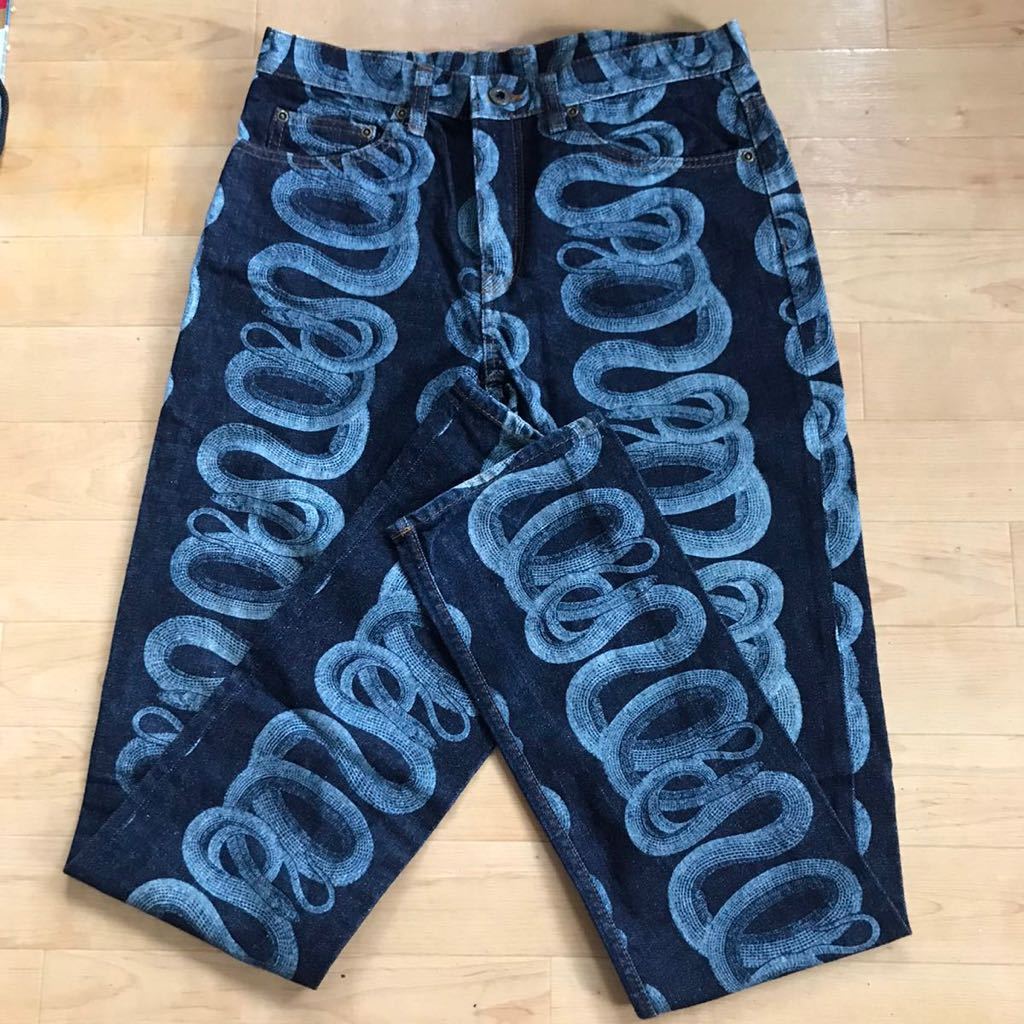 高品質，定番人気 ほぼ Hysterics ヒステリックス スネーク柄 デニム ジーンズ ヘビ柄 HYSTERIC GLAMOUR ヒステリックグラマー L 蛇柄(ボトムス)｜売買されたオークション情報、yahooの商品情報をアーカイブ公開 - オー 男性用