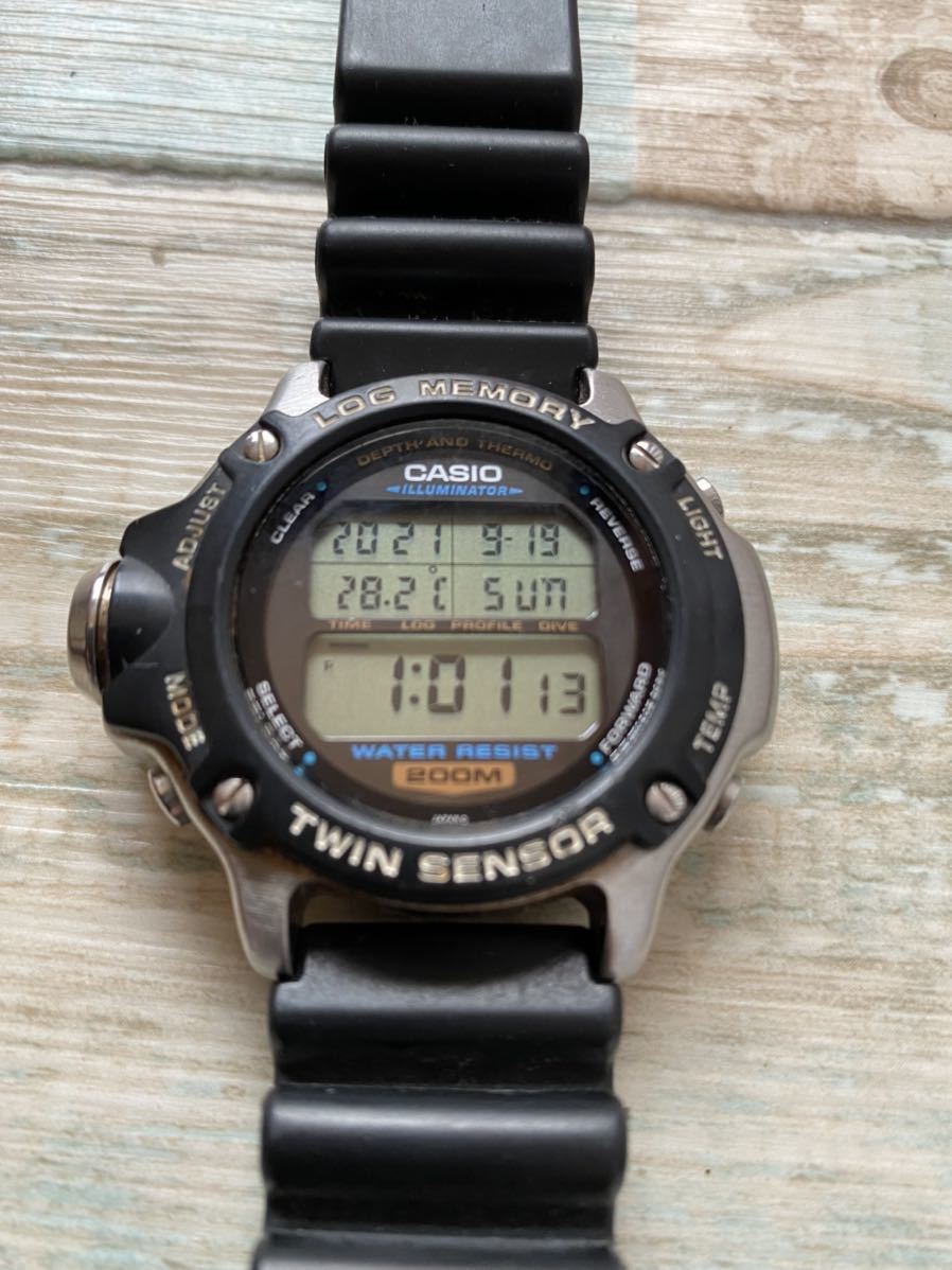 カシオ ダイバー ログメモリー 潜水王 DEP-610 メンズ クォーツ