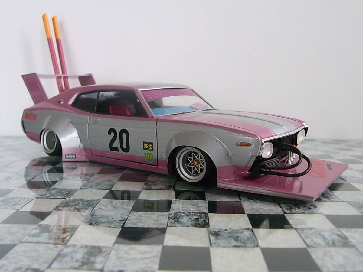 1⁄24 セリカXX 完成品 街道レーサー チバラギ ワークス シャコタン 族