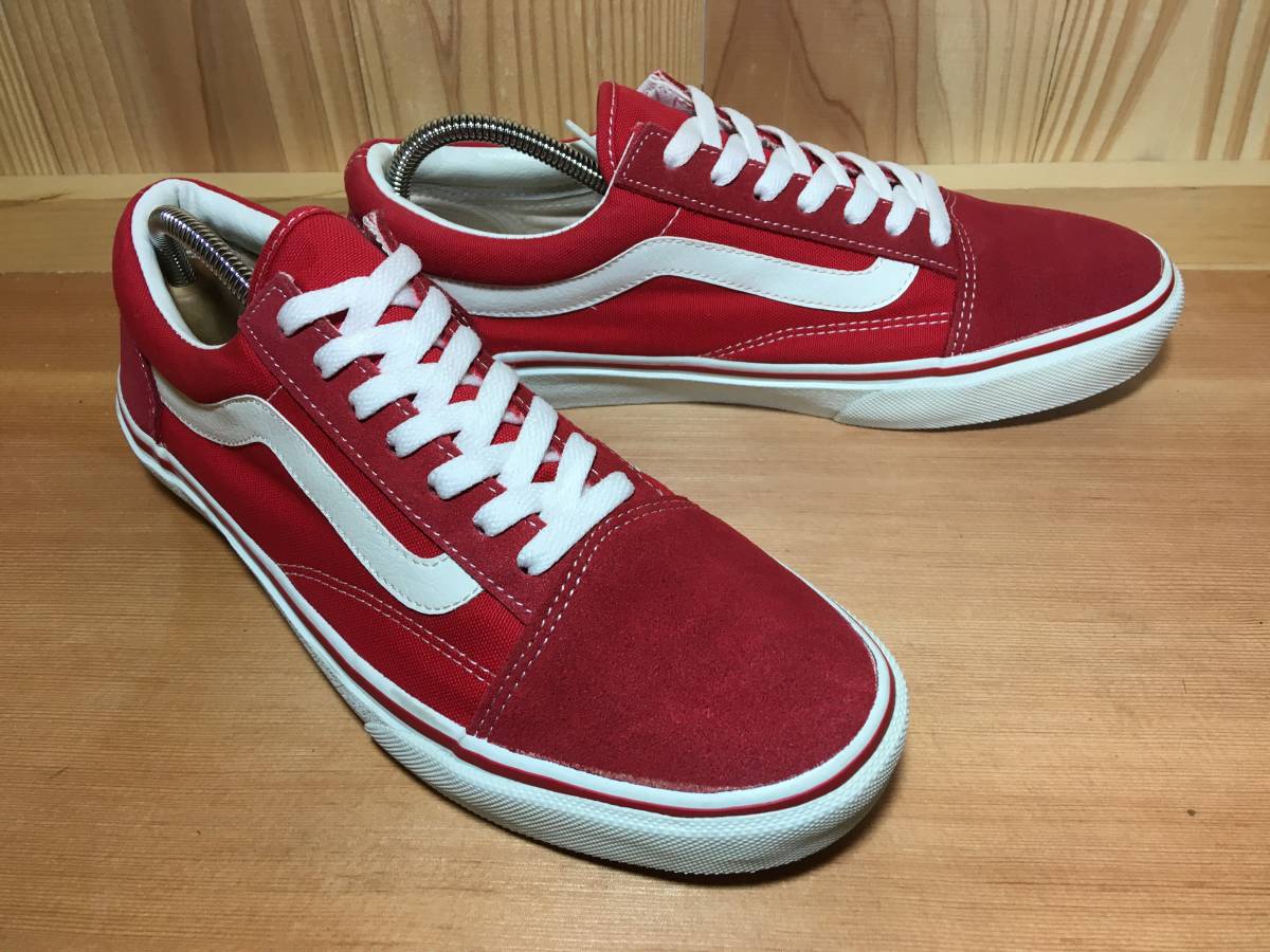 安い，高品質 US企画 VANS バンズ スリッポン RED WHITE US12 30cm