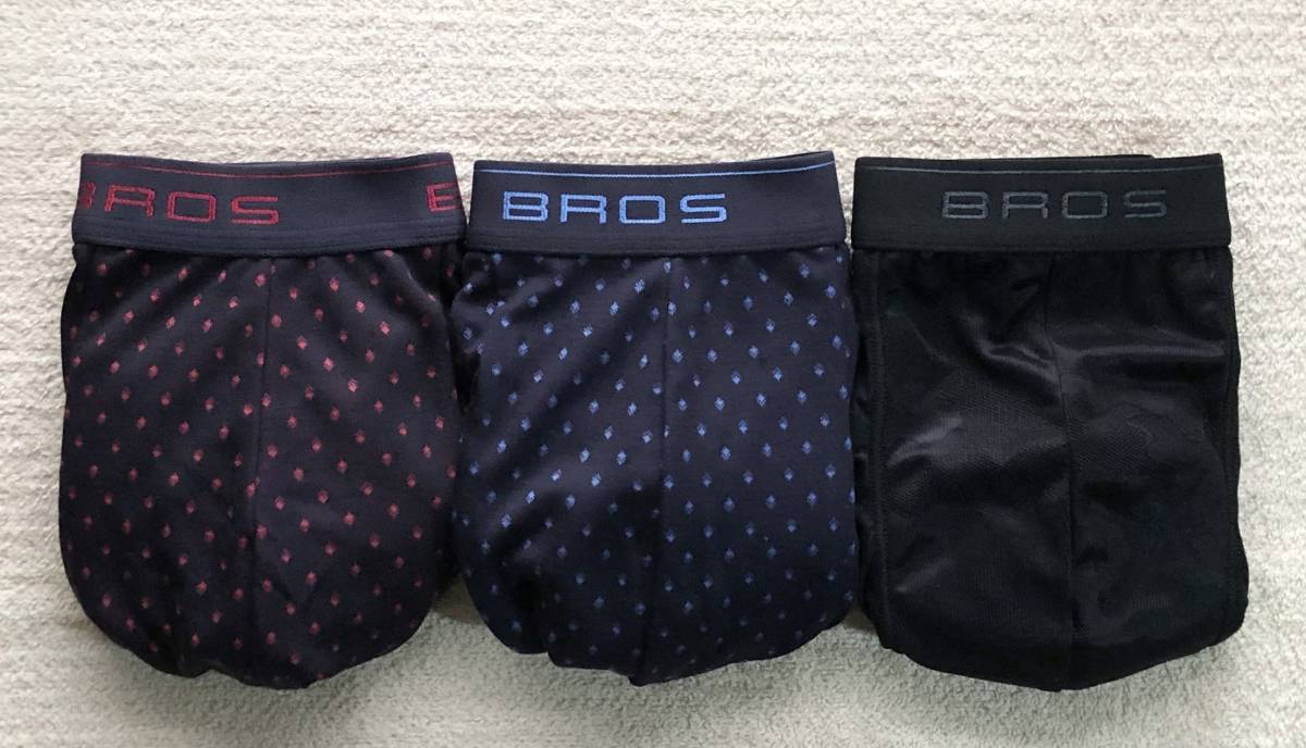 Wacoal BROS ワコール ブロス ボクサーパンツ Mサイズ ドット ピンク&ブルー&迷彩 ブラック 3枚セット ☆送料無料