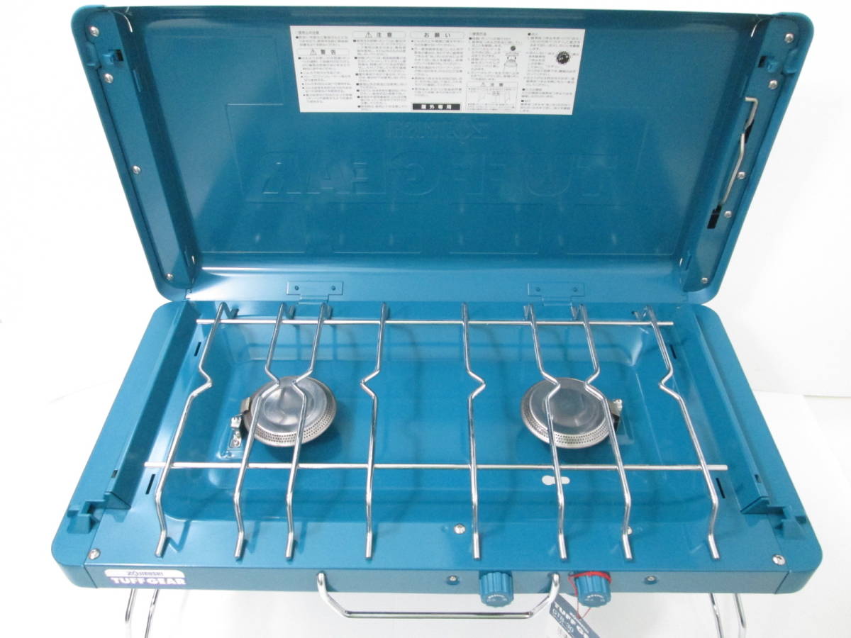 【未使用品(長期保管)・象印・ツーバーナーコンロ】TUFF GEAR / GTB-30-GA / ZOJIRUSHI / カセットガス式 / アウトドア・キャンプに Zojirushi - Thermal gear」(スポーツ、レジャー) tuff キャンプ楽しみ隊:めずらしい頂き物・・・(ツーバーナー)