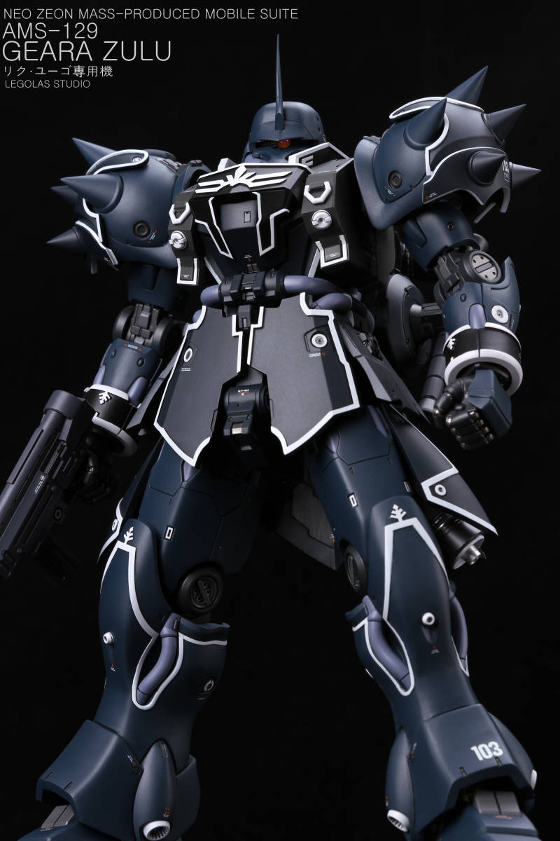 人気SALE，新品 MG 1/100 AMS-129 ギラズール エリクユーゴ専用機 徹底改修塗装済み完成品(完成品)｜売買されたオークション情報、yahooの商品情報をアーカイブ公開 - オークファン 完成品