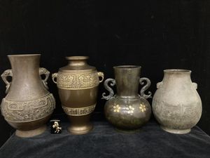 象嵌 銅 花入のYahoo!オークション(旧ヤフオク!)の相場・価格を見る 